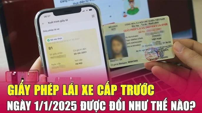 Từ ngày 15/1/2025 Lưu ý đổi Giấy phép lái xe sang mẫu mới